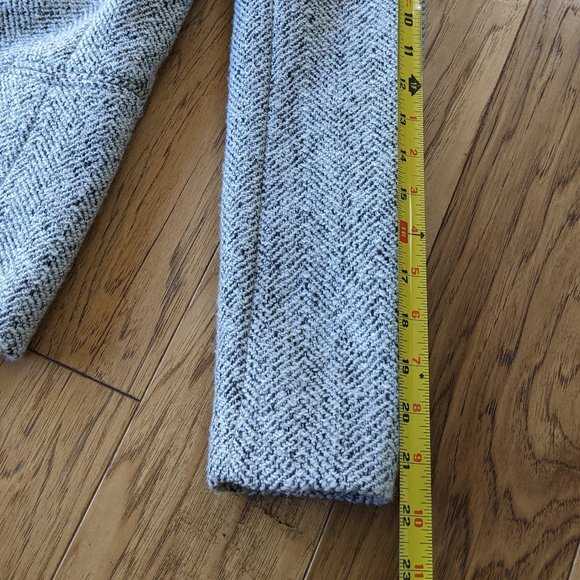 Tweed Black White Herringbone Wool Lined Blazer Jacket 2P 2 Petite XS Small - Picture 10 of 15